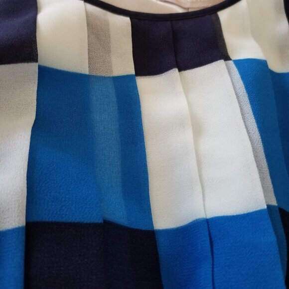 Banana Republic Pleated, Striped Dress - Picture 9 of 11